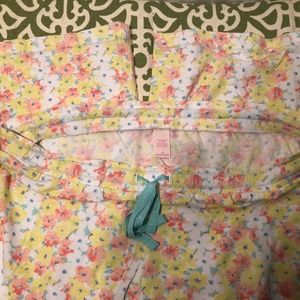 Victoria's Secret Floral Pajama Shorts in Yellow, Pink, Aqua